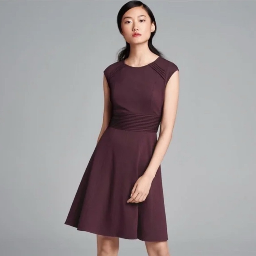 Eliza J Rich Purple Midi Dress